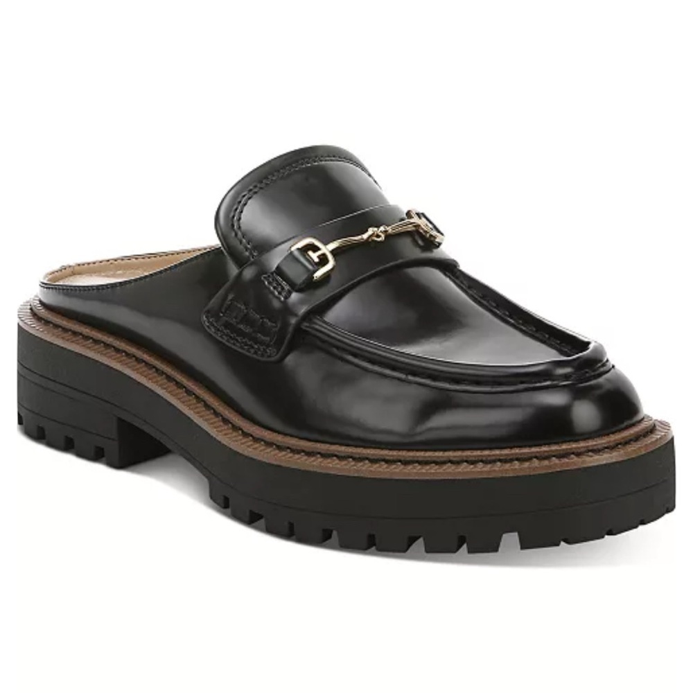 Sam Edelman Black Leather Mules